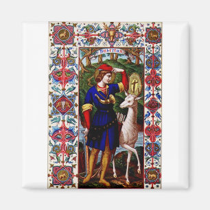 Sint-Hubertus van Luik met het hert  Magneet