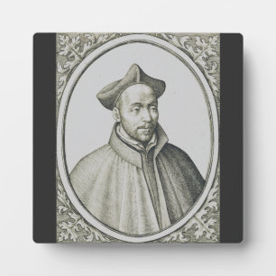 Sint-Ignatius van Loyola Gravure Antieke Kunst Fotoplaat