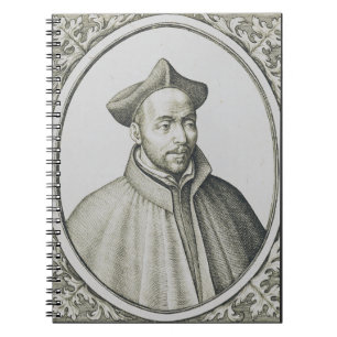 Sint-Ignatius van Loyola Gravure Antieke Kunst Notitieboek