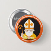 Sint-Isidore van Sevilla Ronde Button 5,7 Cm (Voorkant /achterkant)