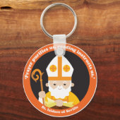 Sint-Isidore van Sevilla Sleutelhanger (Voorkant)