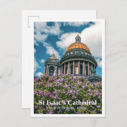 Sint-Izaäkkathedraal Sint-Petersburg Rusland Briefkaart (Voorkant / Achterkant)