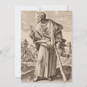 Sint Jacobus de Kleine zoon van Alfaeus Feestdagenkaart