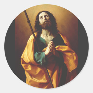 Sint-Jacobus de Meerdere door Guido Reni Kunst Ronde Sticker