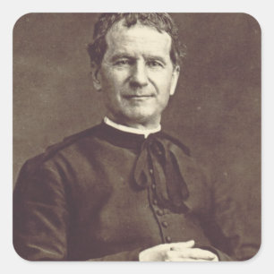 Sint Jan Bosco Priester en biechtvader Vierkante Sticker