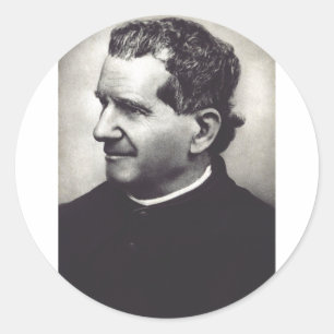 Sint Jan Bosco Vader en leraar van de jeugd Ronde Sticker