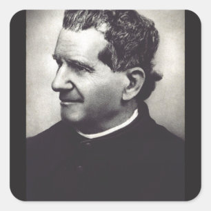 Sint Jan Bosco Vader en leraar van de jeugd Vierkante Sticker