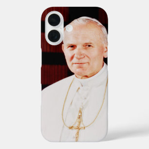 Sint Jan Paulus II De Grote Communicator Schone Ku iPhone 16 Hoesje
