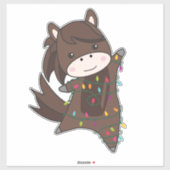 Sint-jansbrood met paarse Pony Sticker (Vel)