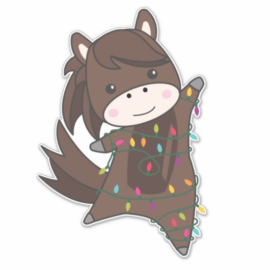 Sint-jansbrood met paarse Pony Sticker (Voorkant)