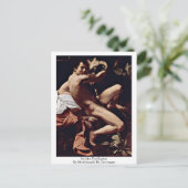 sint-janskruid van Michelangelo da caravaggio Briefkaart (Staand voorkant)