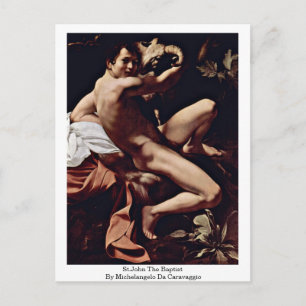 sint-janskruid van Michelangelo da caravaggio Briefkaart