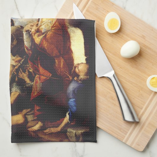 Sint Januarius Bisschop van Benevento Theedoek (Quarter Fold)