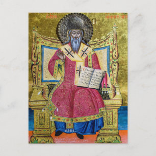 Sint-Januarius orthodox Christelijk icoon Briefkaart