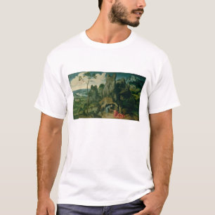 Sint-Jerome in de woestijn (olie op het paneel) (z T-shirt