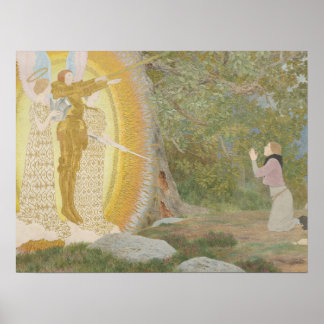 Sint-Joanna van Arc door Louis-Maurice Boutet de M Poster