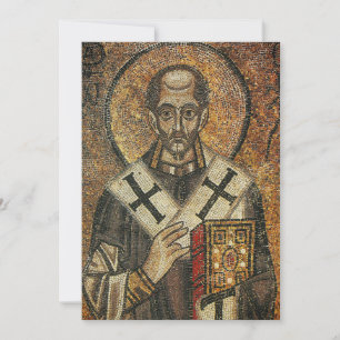 Sint Johannes Chrysostomus aartsbisschop van Const Feestdagenkaart