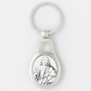 Sint Johannes de Geliefde Apostel en Evangelist Sleutelhanger