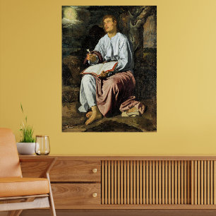 Sint-Johannes op Patmos, fijn kunst, Poster