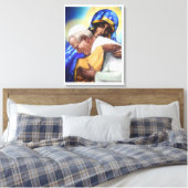 SINT JOHANNES PAULUS II EN ONZE DAME CANVAS AFDRUK (Insitu (Slaapkamer))