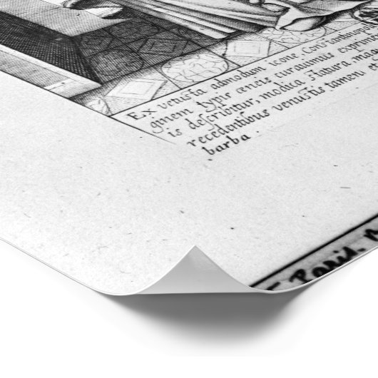 Sint-John Chrysostome, 17e eeuw Poster (Hoek)