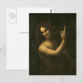 Sint-John de Baptist door Leonardo da Vinci Briefkaart (Voorkant / Achterkant)