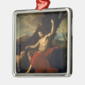 Sint John de Baptist in de Wilde Metalen Ornament (Links)