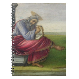 Sint John de Divine op Patmos, het Boek schrijven Notitieboek