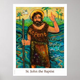 Sint-John het Christelijke poster van Baptist