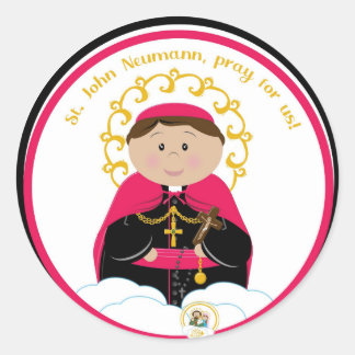 Sint-John Neumann Classic Round Sticker