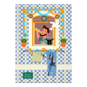 Sint John Portugees Festa Buurman Foto Afdruk