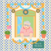 Sint John Portugees Festa Buurman Sticker (Voorkant)