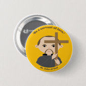 Sint-John van God Ronde Button 5,7 Cm (Voorkant /achterkant)