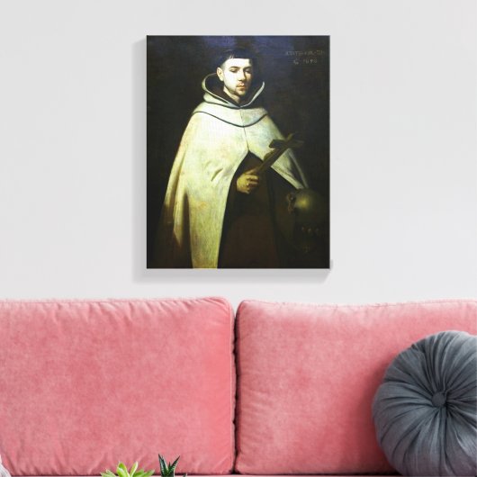 Sint-John van het kruis. Canvas Afdruk (Insitu (Woonkamer))