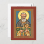 Sint-John van Kronstadt Prayer Card Briefkaart (Voorkant / Achterkant)