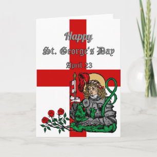 Sint-Joris Dag Wenskaart (Neurenberg Versie) Kaart