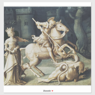 Sint Joris en de Draak Grote Martelaar Sticker