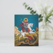 Sint-Joris orthodox Christelijk icoon Briefkaart (Staand voorkant)
