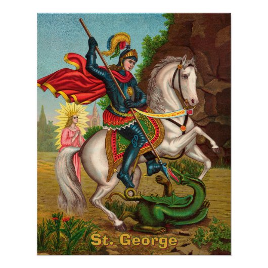 Sint-Joris redt de prinses Perfect Poster (Voorkant)