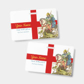 Sint-Joris te paard (BS 01) Badge (Voor- en achterkant)