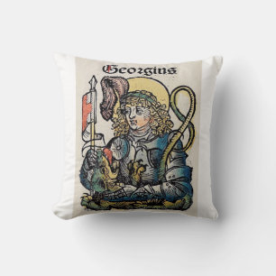Sint-Joris uit de Neurenberger Kroniek Kussen