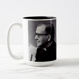 Sint Josemaria Escriva Tweekleurige Koffiemok