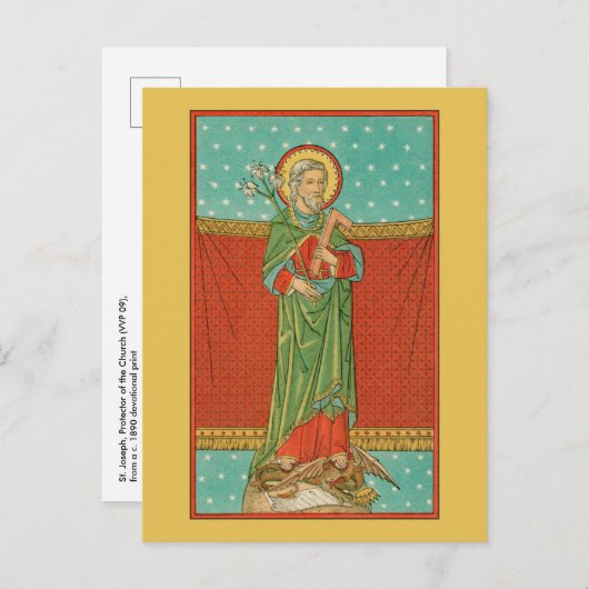 Sint-Joseph, beschermer van de kerk (VVP 09) Briefkaart (Voorkant / Achterkant)