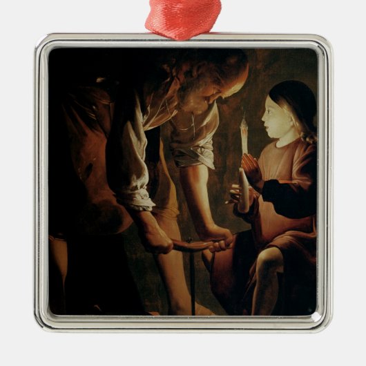 Sint-Joseph, de Carpenter Metalen Ornament (Voorkant)