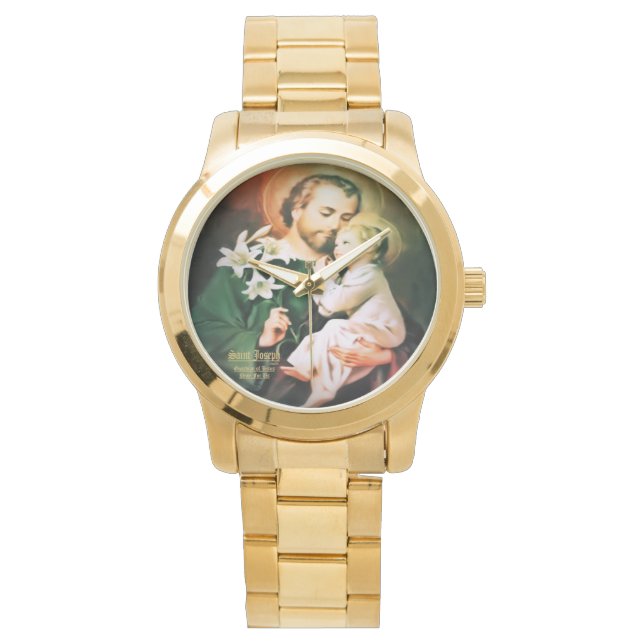 Sint-Joseph, hoeder van Jezus Horloge (Voorkant)