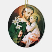 Sint-Joseph, hoeder van Jezus Keramisch Ornament (Links)
