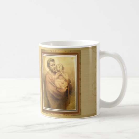 Sint-Joseph met Baby Jesus Crying Koffiemok (Rechts)