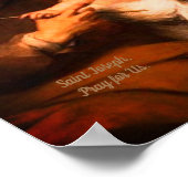 Sint Joseph met Christus Kind Poster (Hoek)