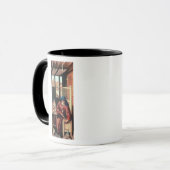 Sint Joseph Portrayed als middeleeuwse timmerman Mok (Voorkant links)