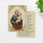 Sint-Joseph Religious Poem "Nails" van Feeney Visitekaartje (Bureau)